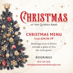 The Queens Arms Christmas Menu Edinburgh City Centre Book Here 2
